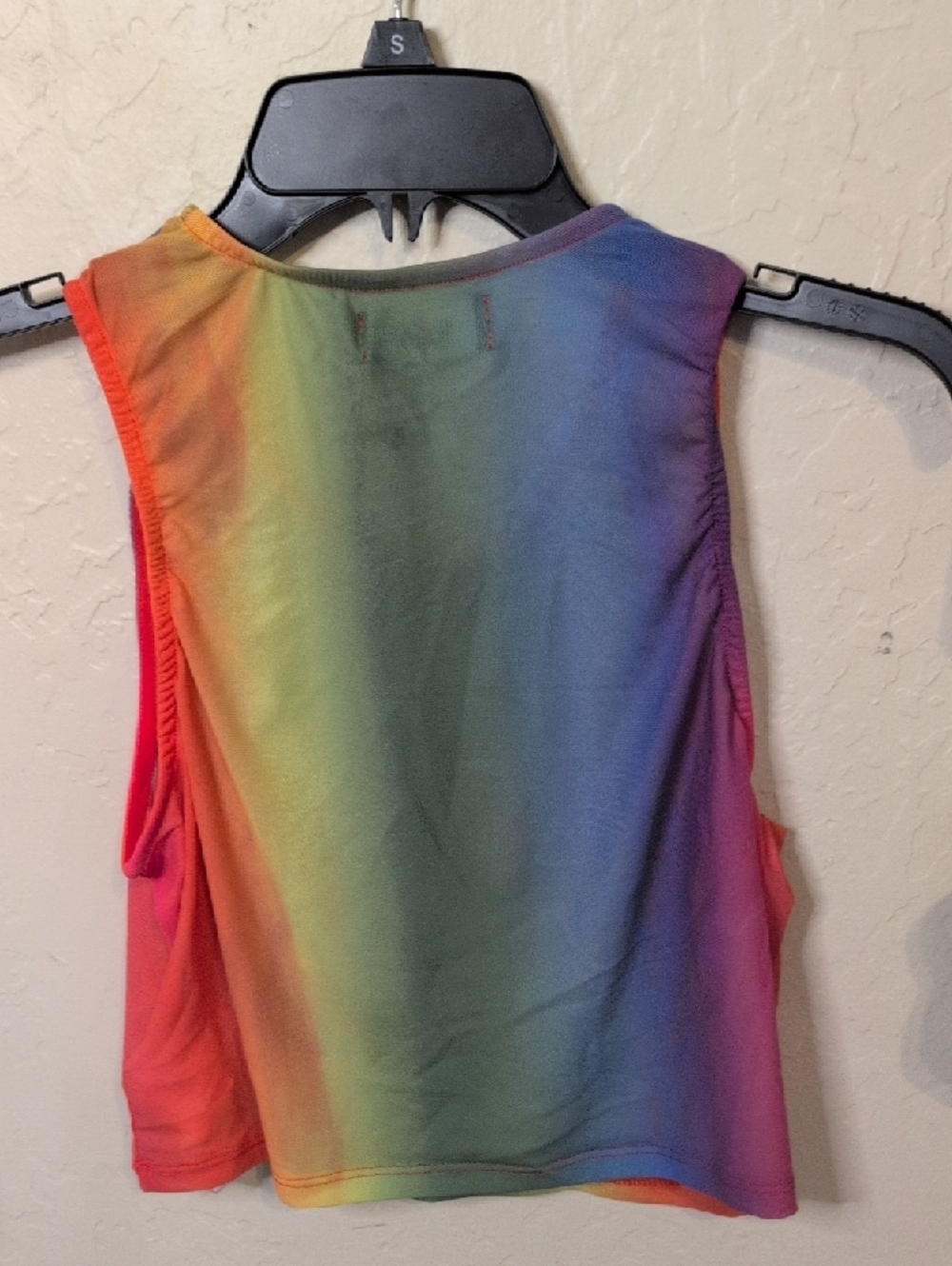 Iron Fist Rainbow Tank Top with Pink Sequin Hearts Discount Shipping ❣️ - Picture 5 of 7